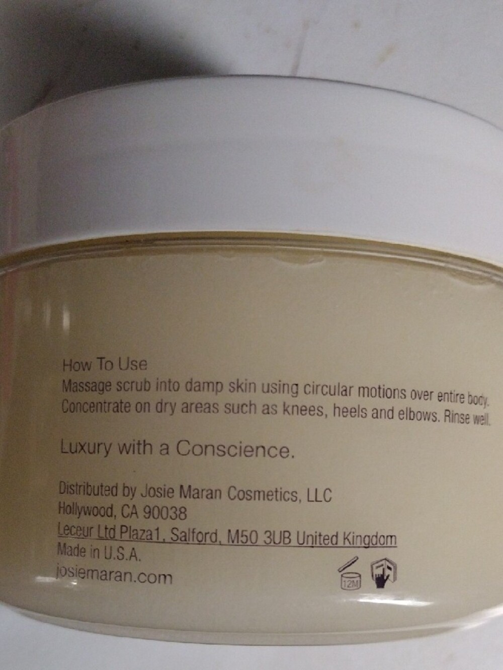 JOSIE MARAN Cream Argan Sugar Balm Body Scrub - Picture 2 of 4